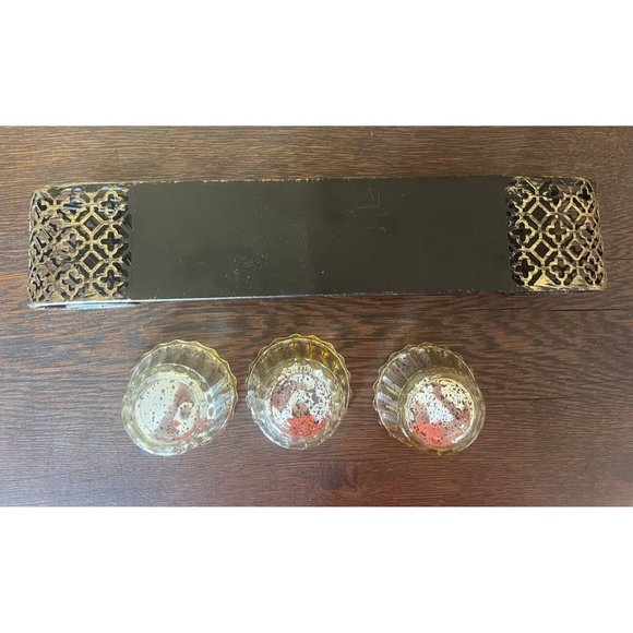 Sophia Elan Home‎ 4 Pc Votive Tealight Candle Decorative Centerpiece Boho 12" - Picture 4 of 5